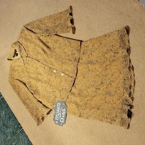 Cynthia Howie Skirt and Top Set 14 Cheetah Print Brown Black